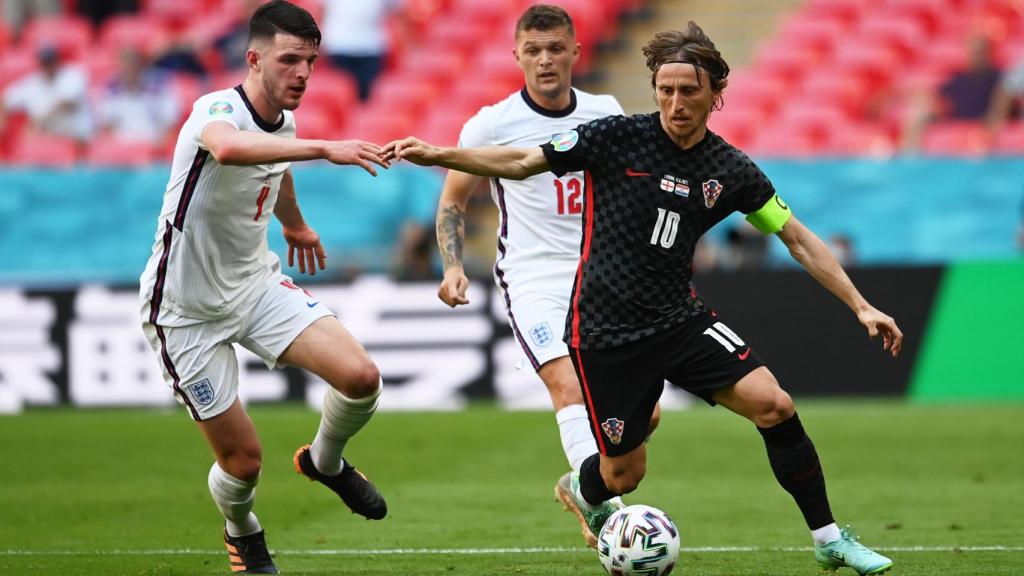 Luka Modric, durante el partido entre Inglaterra y Croacia