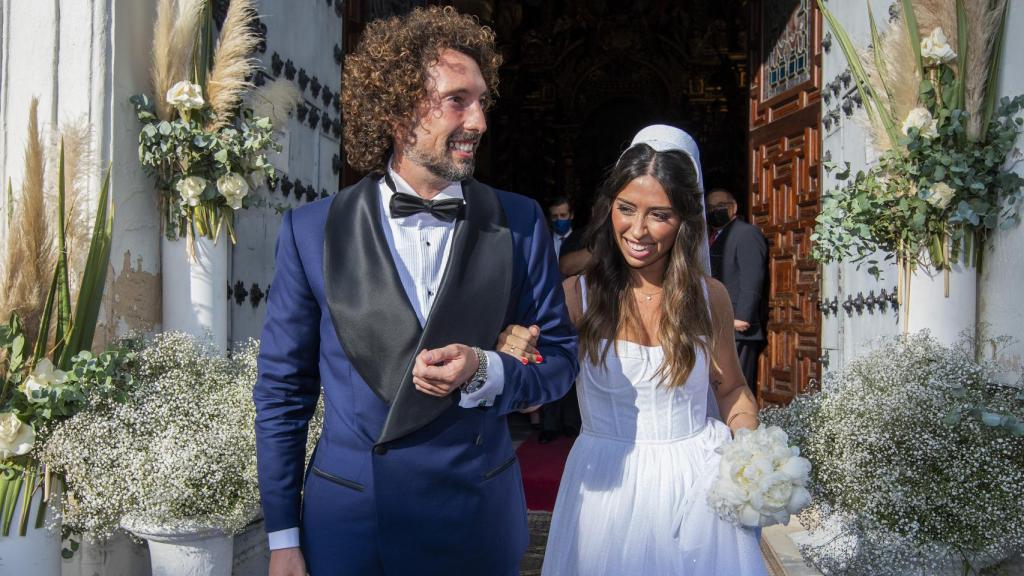 José Antonio León y Rocío Madrid tras darse el 'sí, quiero'.