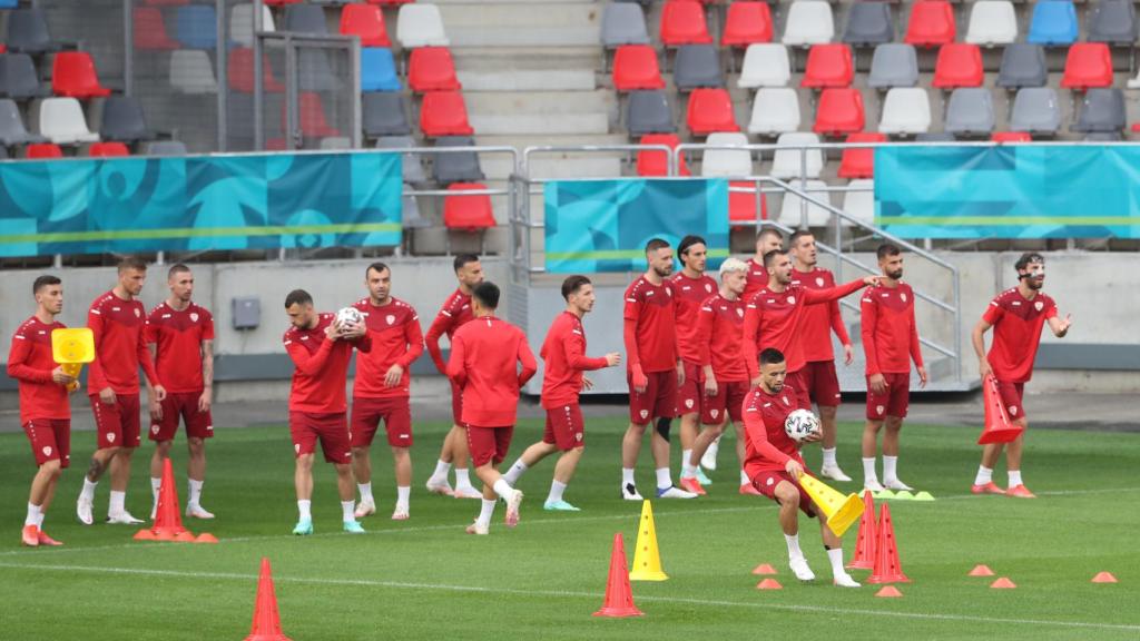 Entrenamiento de la selección de Macedonia del Norte