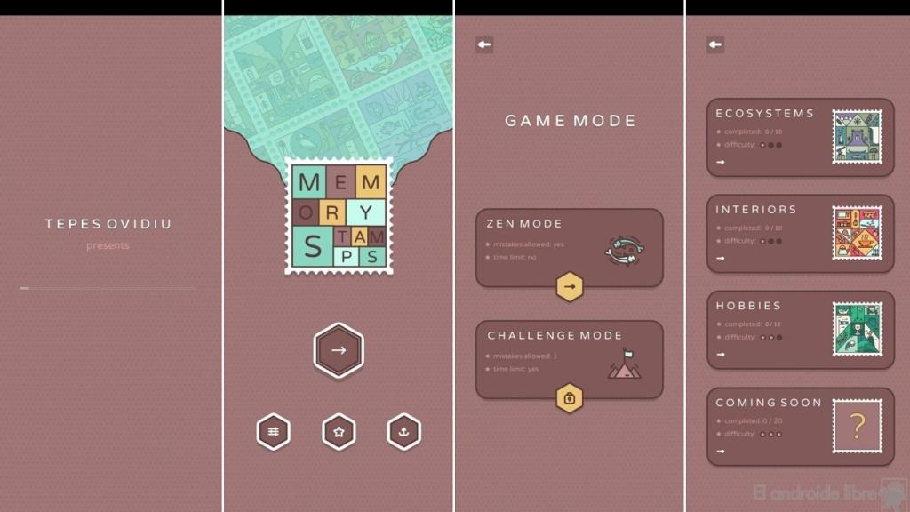 Memory Stamps inicio