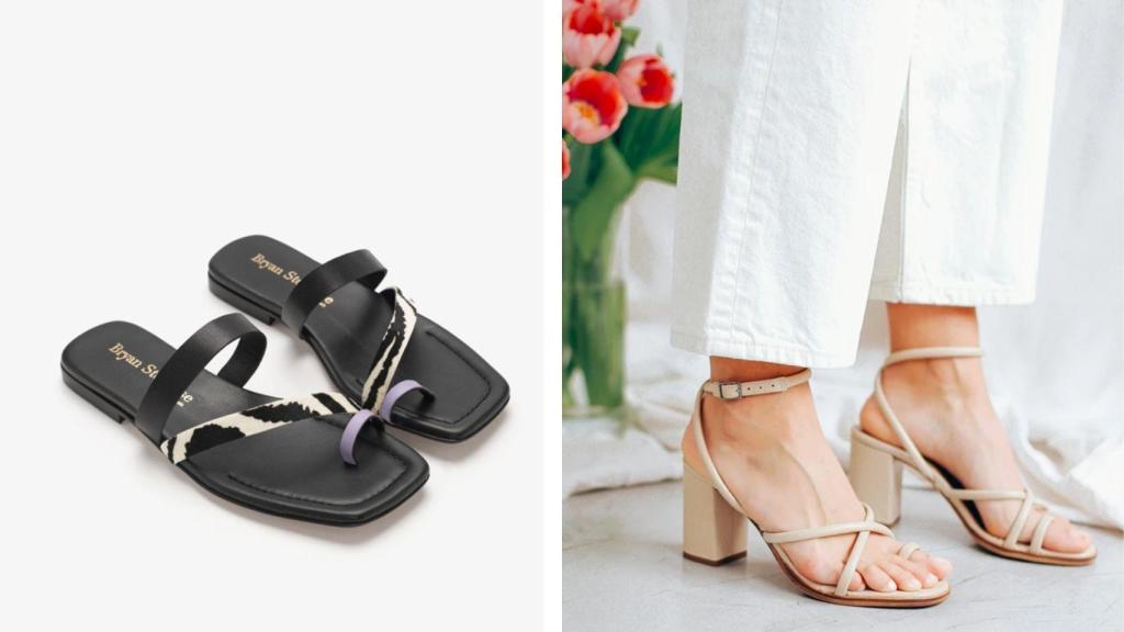Las sandalias elegidas por las 'influencers' son el modelo Mara y Zoe.