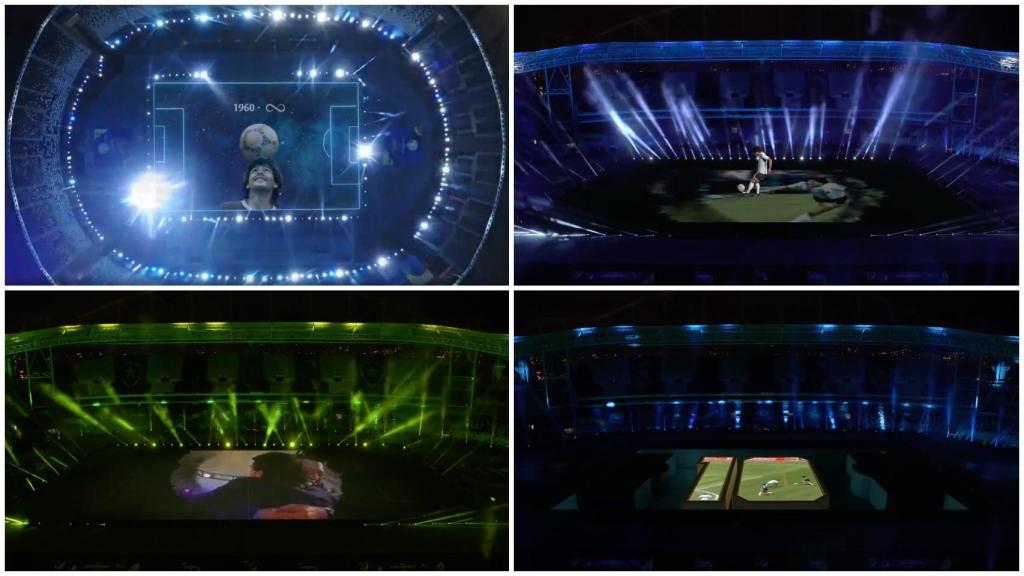 El homenaje a Diego Maradona con un espectacular holograma
