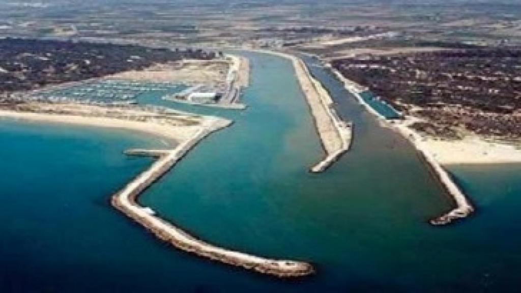 Desembocadura del río Segura en 2001.