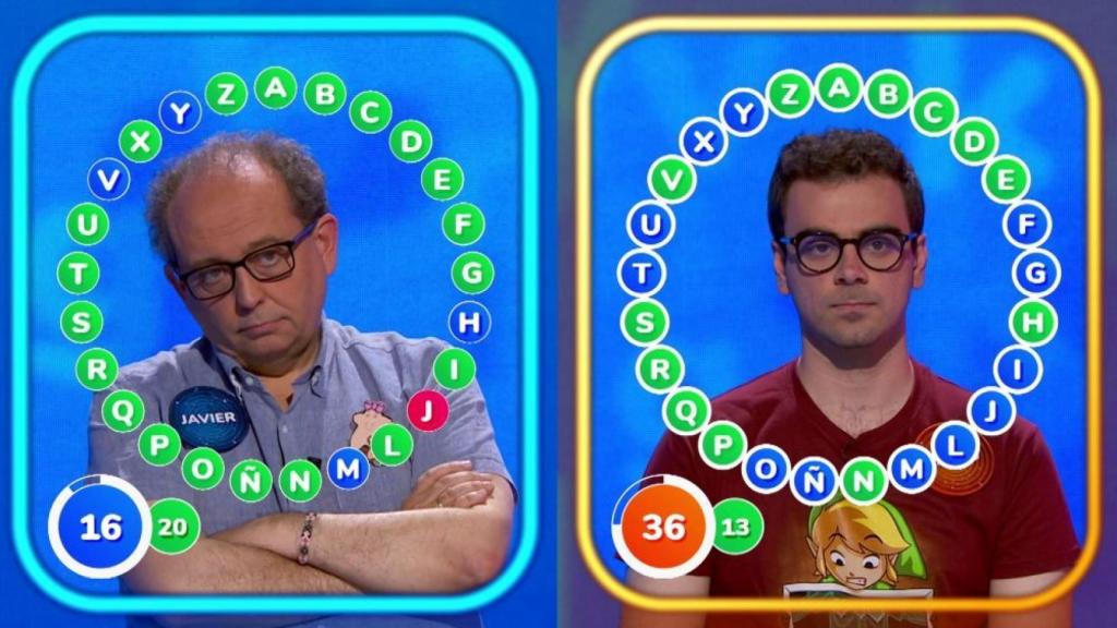 Pablo Díaz perdió en 'El Rosco' por intentar superar los aciertos de Javier Dávila.