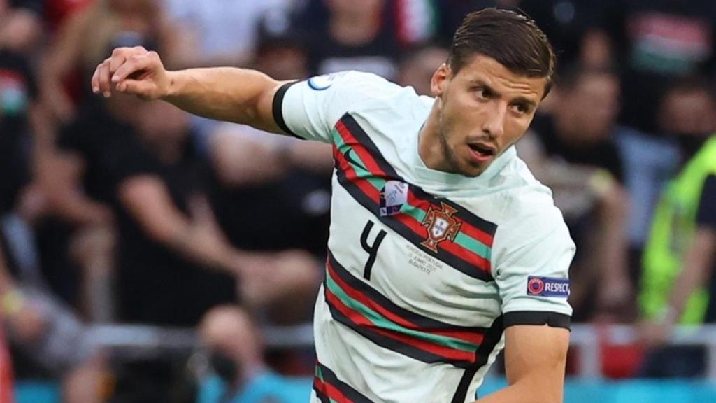 Ruben Dias, en un partido de la selección de Portugal en la Eurocopa 2020