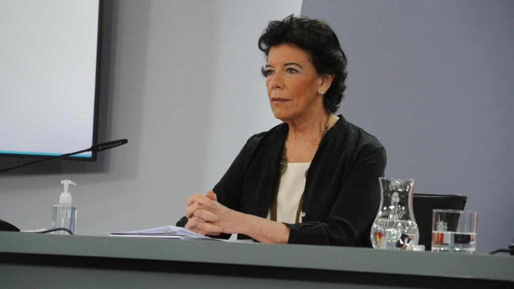 Isabel Celaá, exministra de Educación y Formación Profesional, en Moncloa.