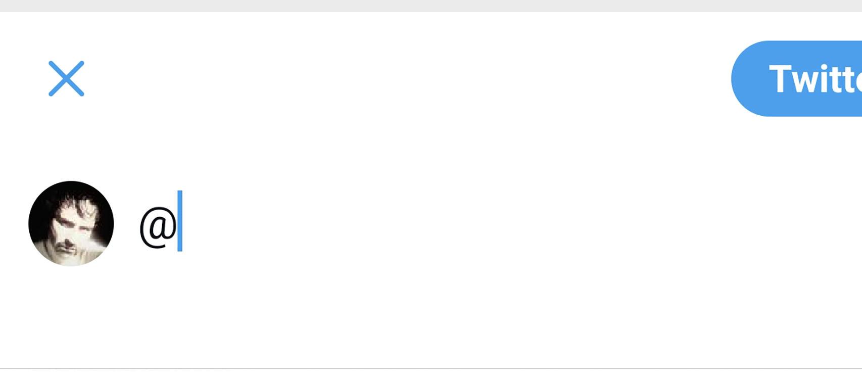 Comienzo de una mención