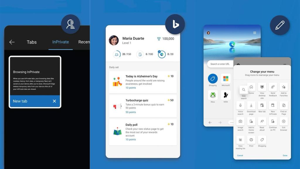 Microsoft Edge en Android