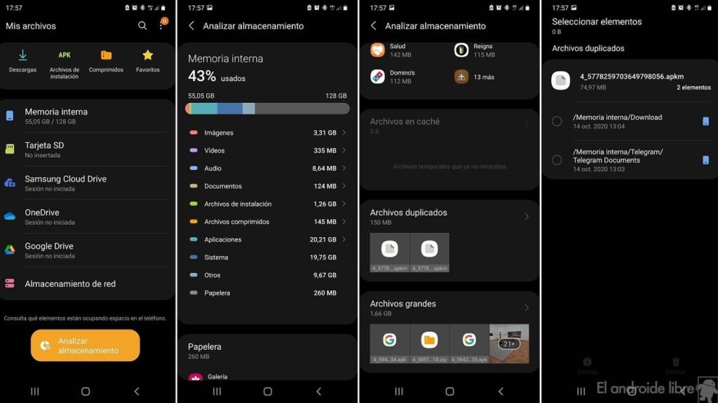 Samsung archivos duplicados