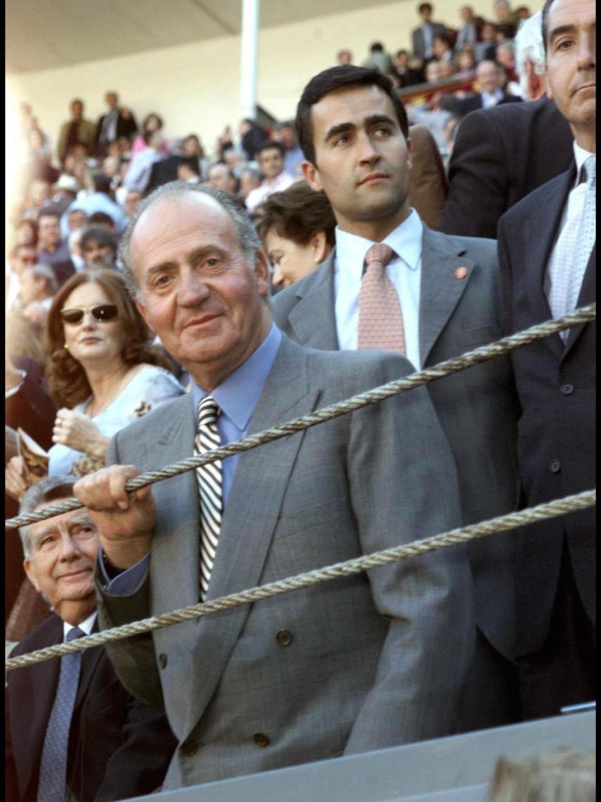 El rey Juan Carlos, en una imagen captada en Las Ventas en 2002.