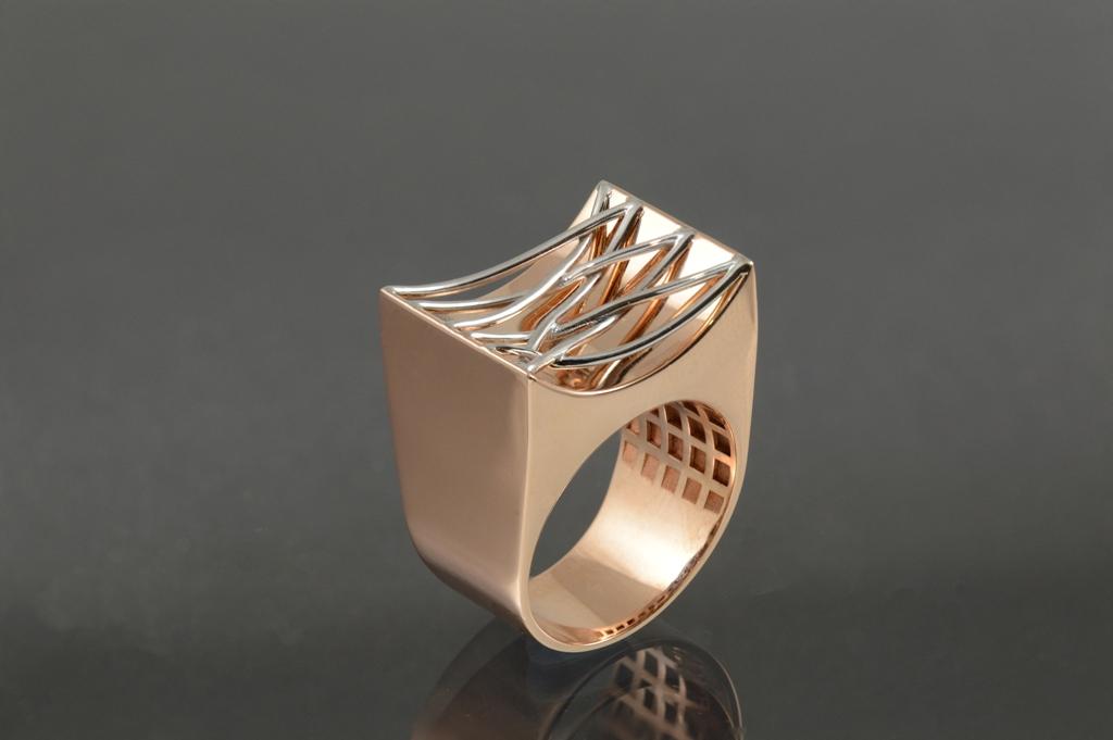 Un anillo de la Colección Inspiración, basado en la obra de Norman Foster (Cedida).