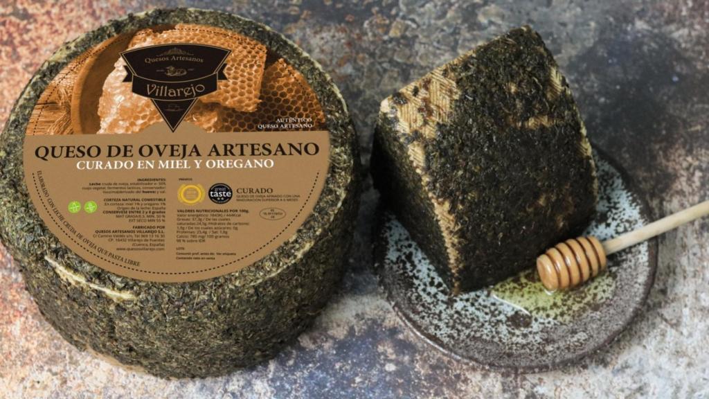 Queso de oveja artesano curado en miel y orégano Villarejo