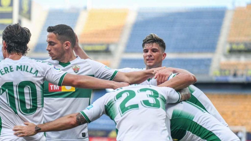 El Elche, en un partido de la temporada pasada.