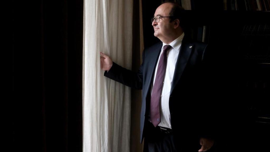 Miquel Iceta, tras su entrevista con EL ESPAÑOL.