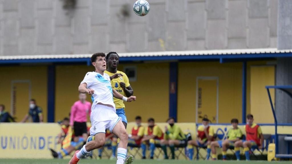 Imagen del partido entre Deportivo y Las Palmas Juvenil