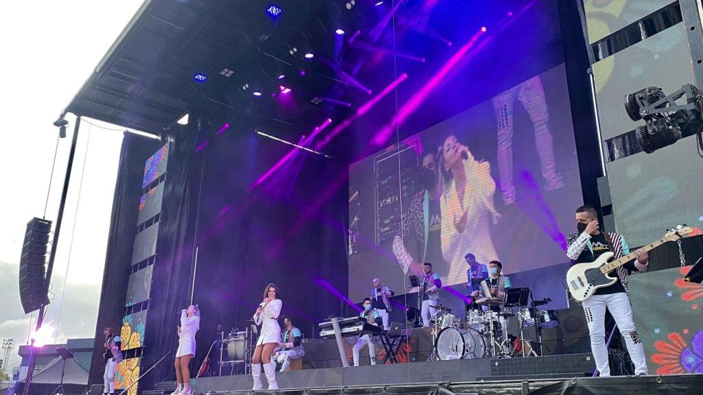 Prueba piloto de las verbenas en Marín