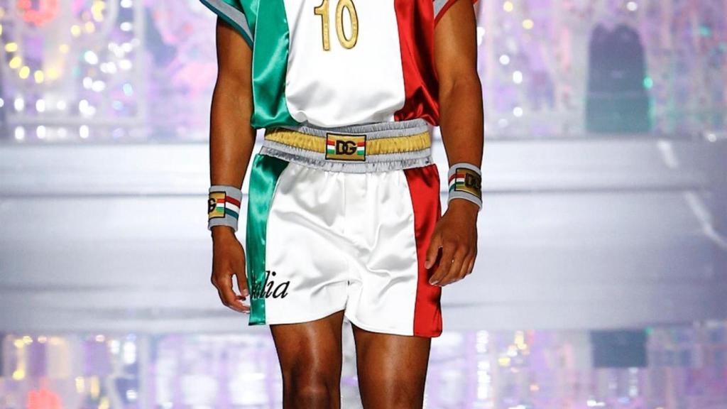 Dolce & Gabanna tuvo un guiño en su desfile con la selección de fútbol italiana.