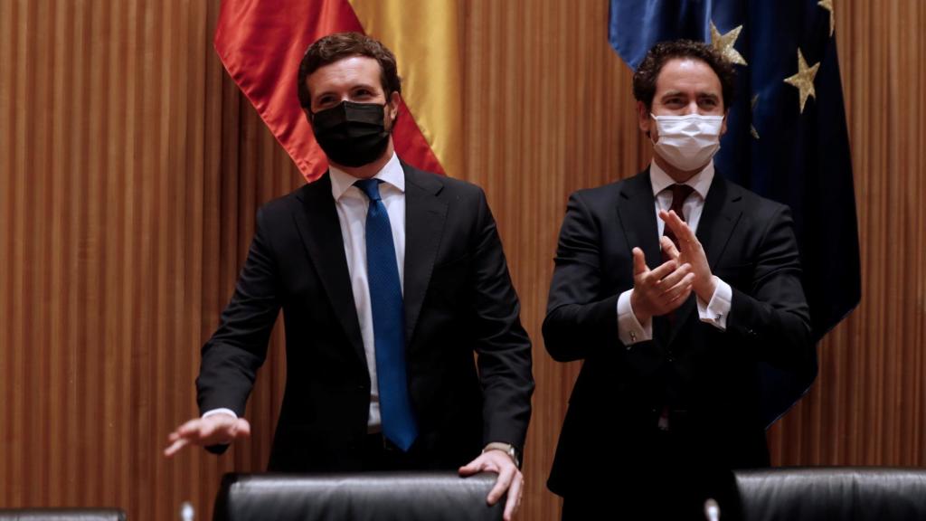 Casado, este lunes en el Congreso.