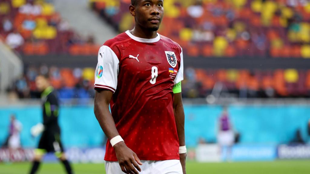 David Alaba, en un partido de la selección de Austria en la Eurocopa 2020