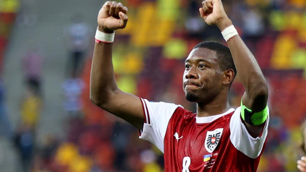 David Alaba, en un partido de la selección de Austria en la Eurocopa 2020