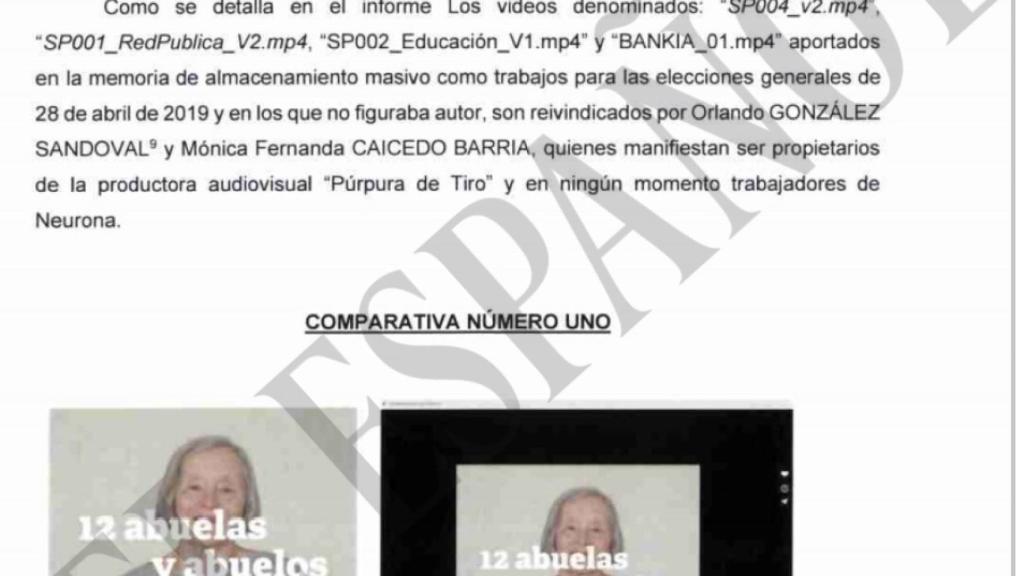 Al menos cuatro de los vídeos fueron elaborados por la productora Púrpura de Tiro, creada por dos ex empleados de Neurona.