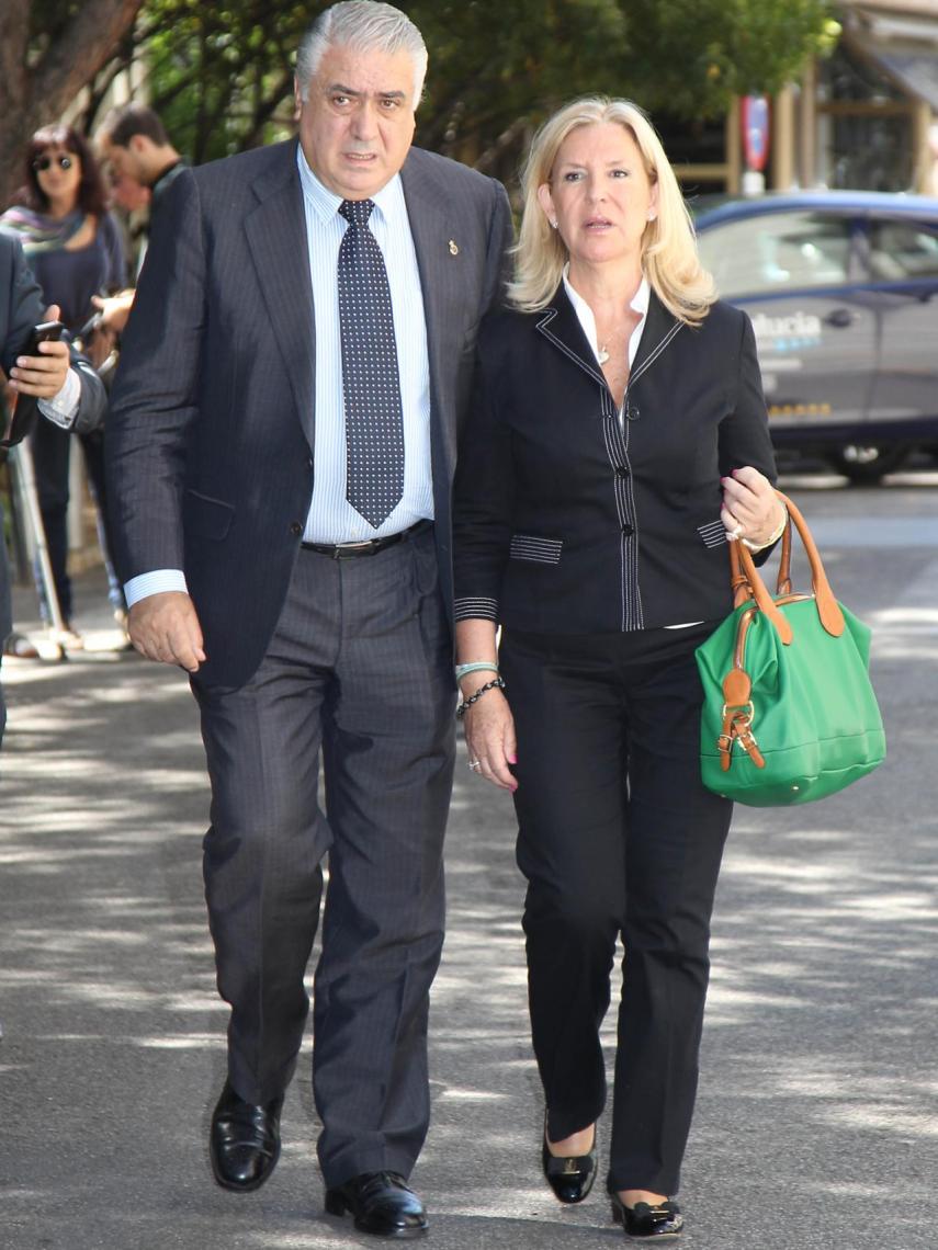 Lorenzo Sanz y su mujer, Mari Luz, en una imagen de archivo.