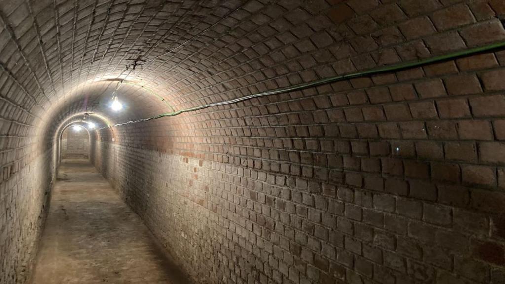 Interior del búnker del parque madrileño.