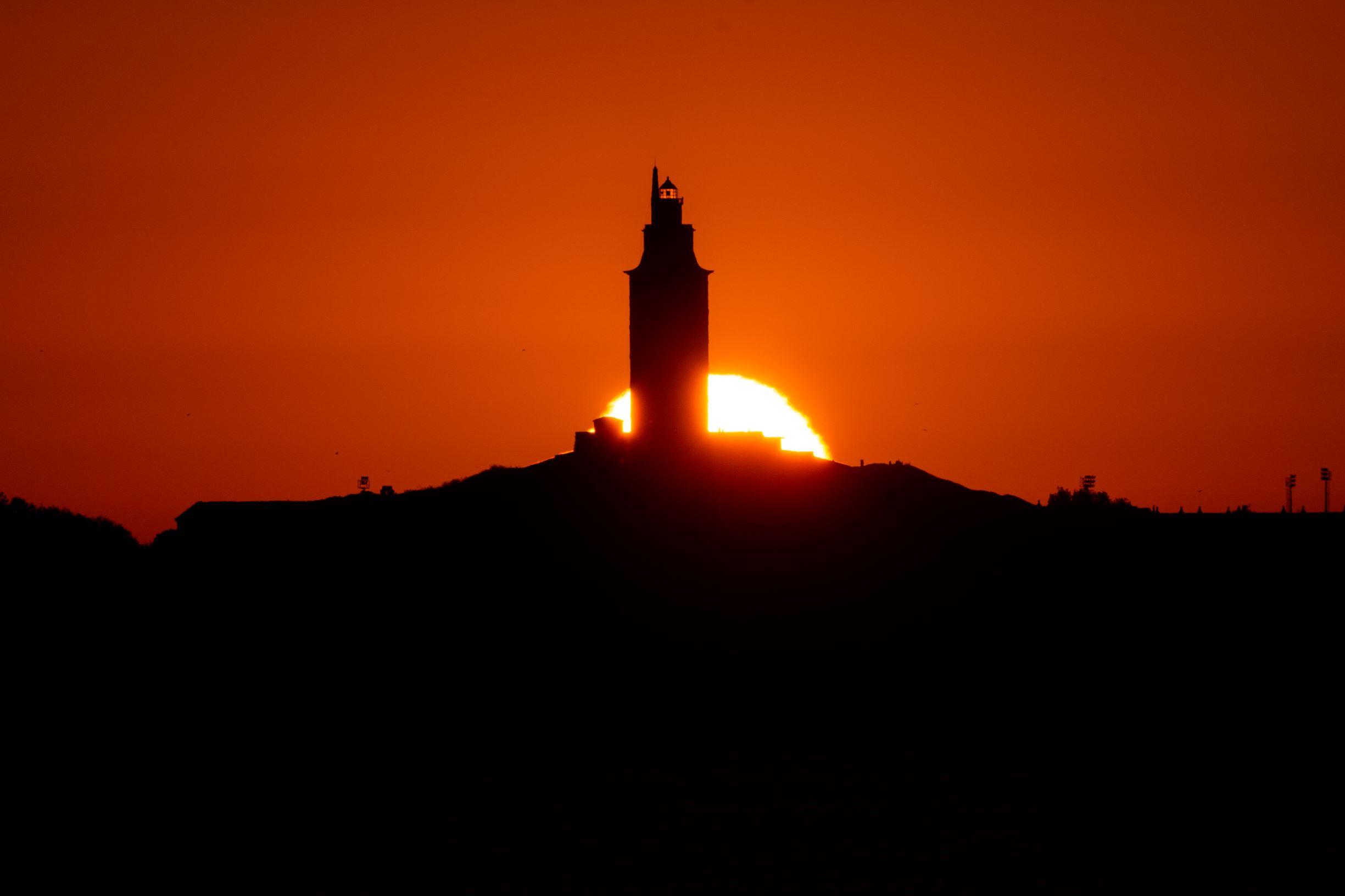 Atardecer en A Coruña.