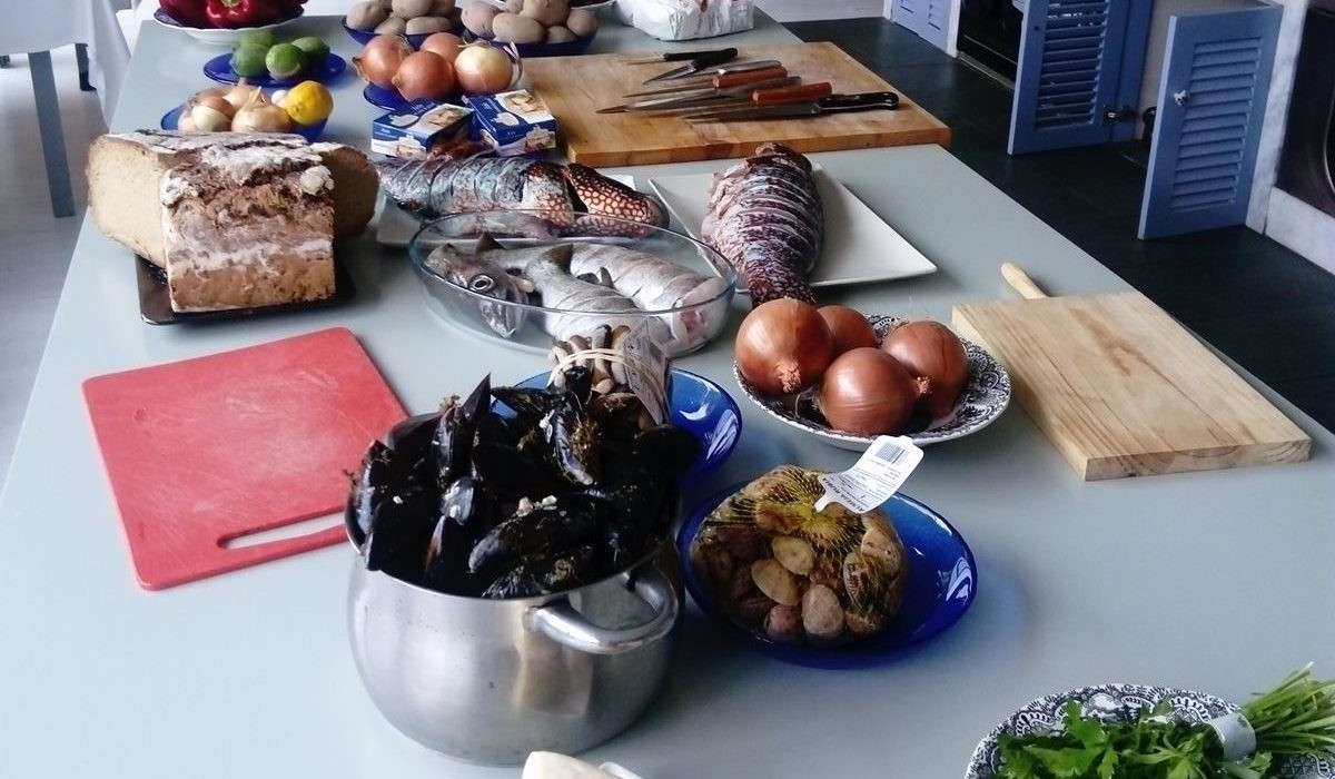 Productos de la zona. Foto: Cocinando en el Salnés