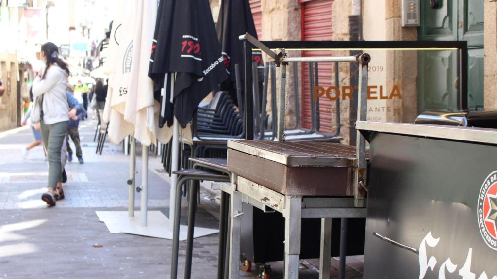 Parrilla para una sardiñada este San Juan en A Coruña.