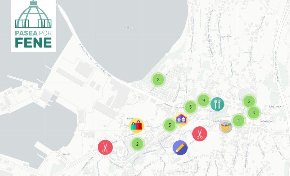 Mapa interactivo de los establecimientos adscritos.