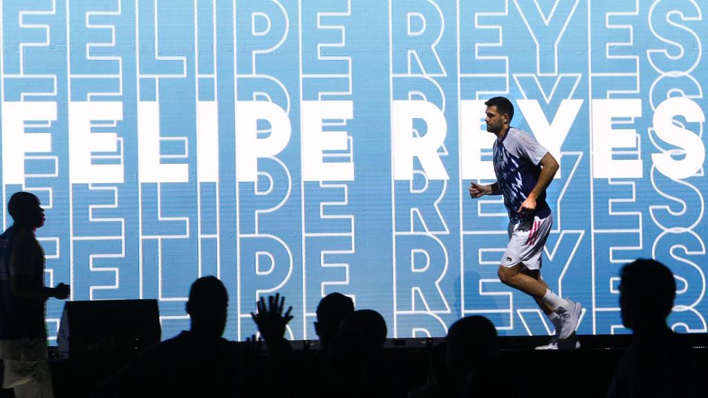 Felipe Reyes, durante una presentación