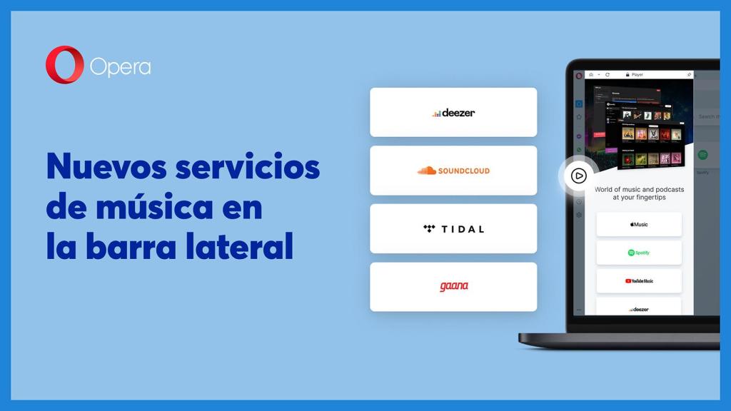 Música integrada en Opera R5