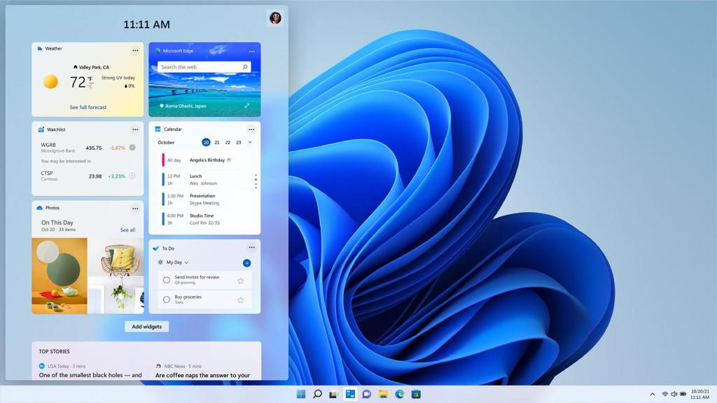 Widgets en Windows 11