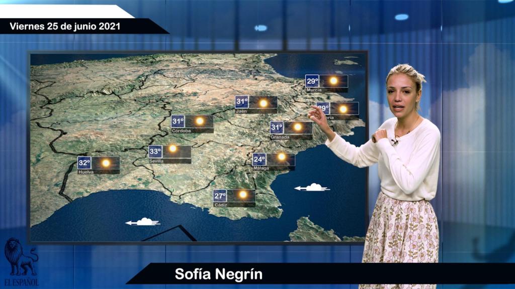 El tiempo para el viernes 25 de junio: ascenso generalizado de las temperaturas