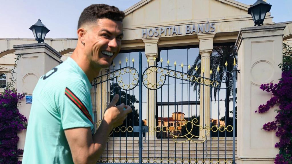 Cristiano Ronaldo en un montaje de Jaleos.