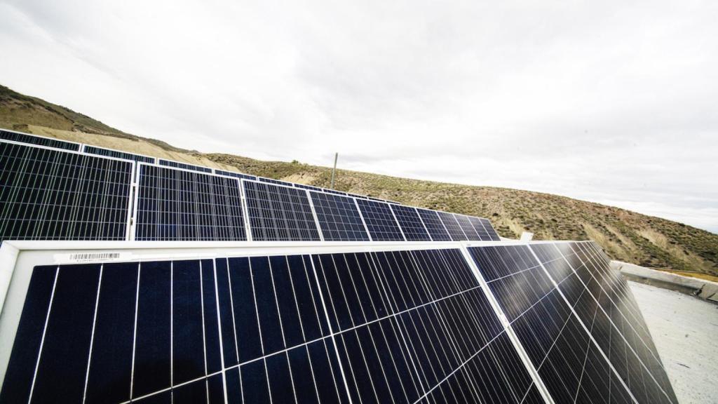 Placas solares instaladas.