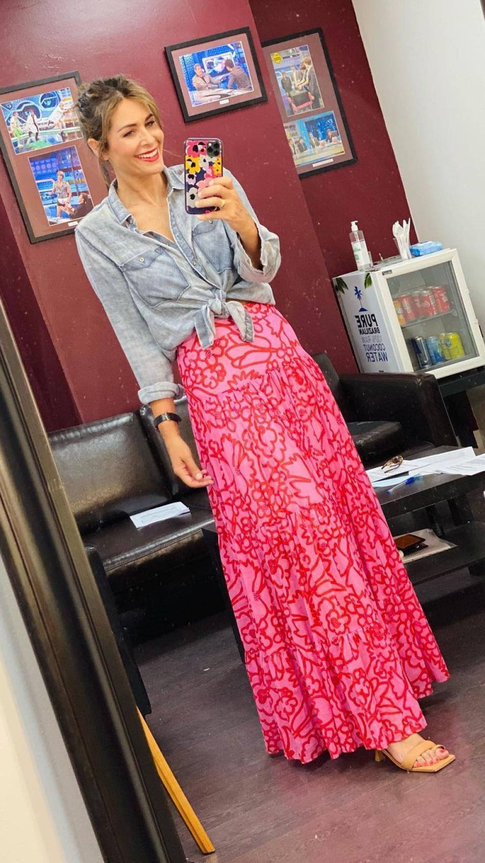 Nuria Roca, en los camerinos de 'El Hormiguero'.