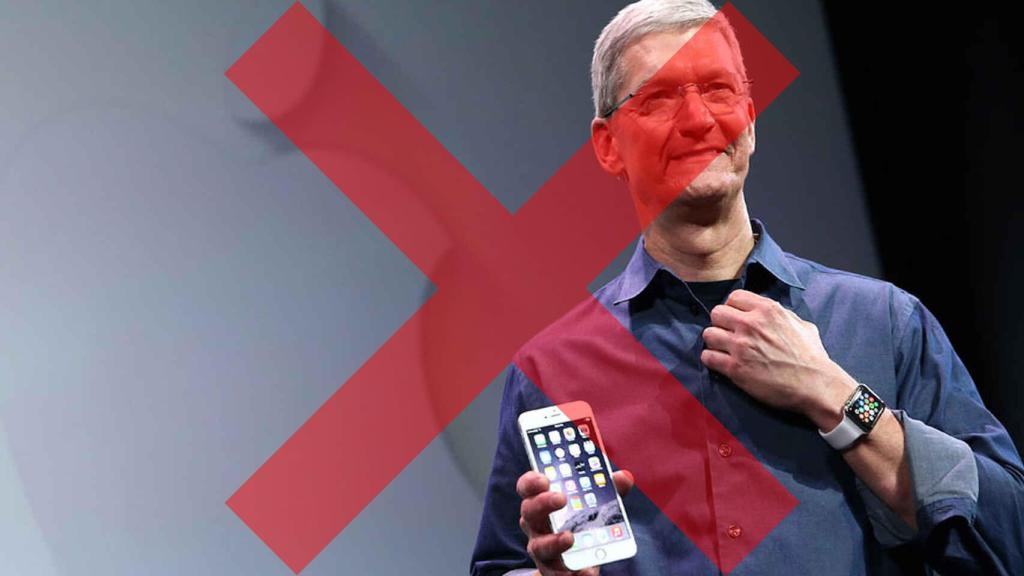 Fotomontaje con el CEO de Apple, Tim Cook.