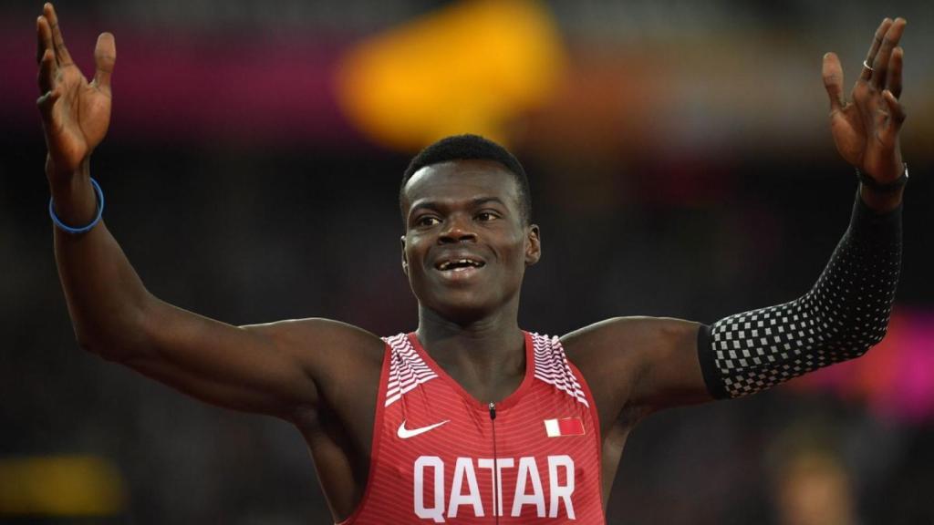 Abdalelah Haroun, durante el Mundial de Atletismo de 2017