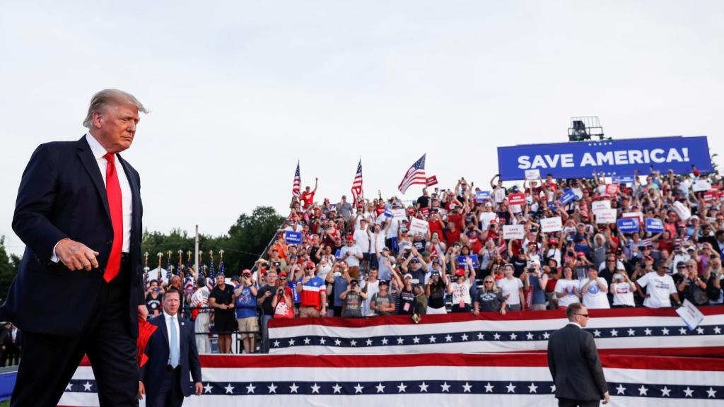 Donald Trump, este sábado en Ohio.