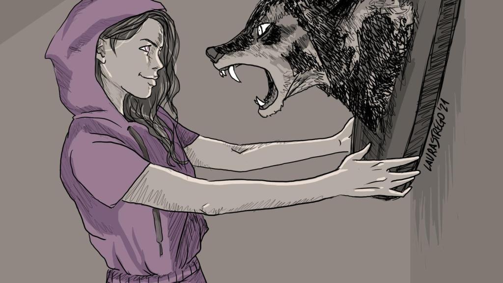 Una de las ilustraciones firmadas por Laura Strego.