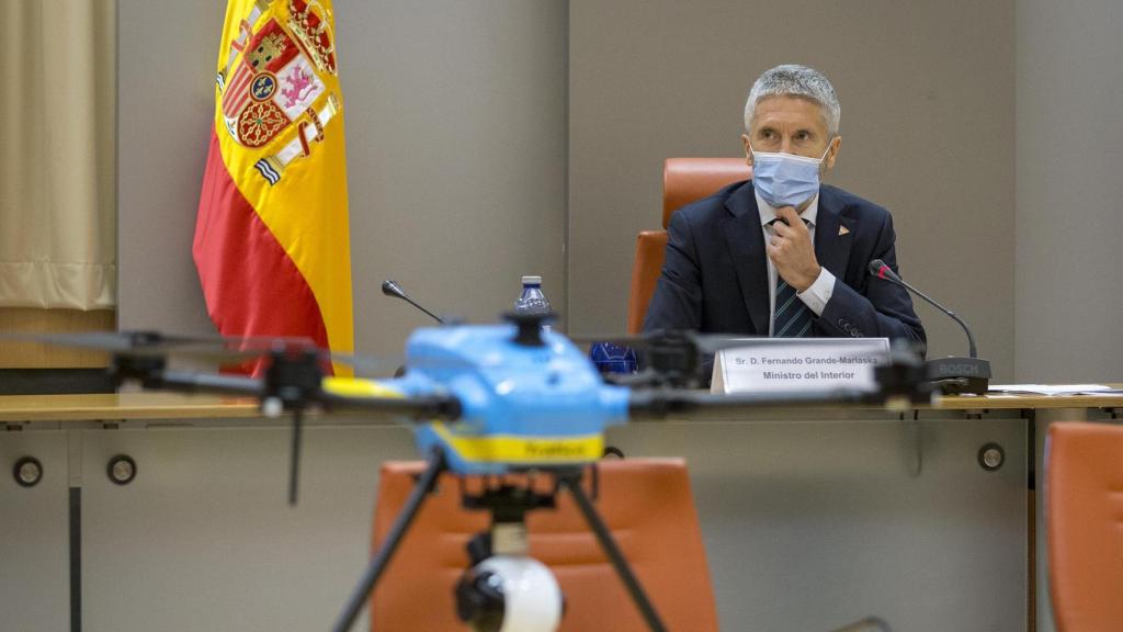 El ministro del Interior, Fernando Grande-Marlaska, este lunes durante la presentación de la campaña.