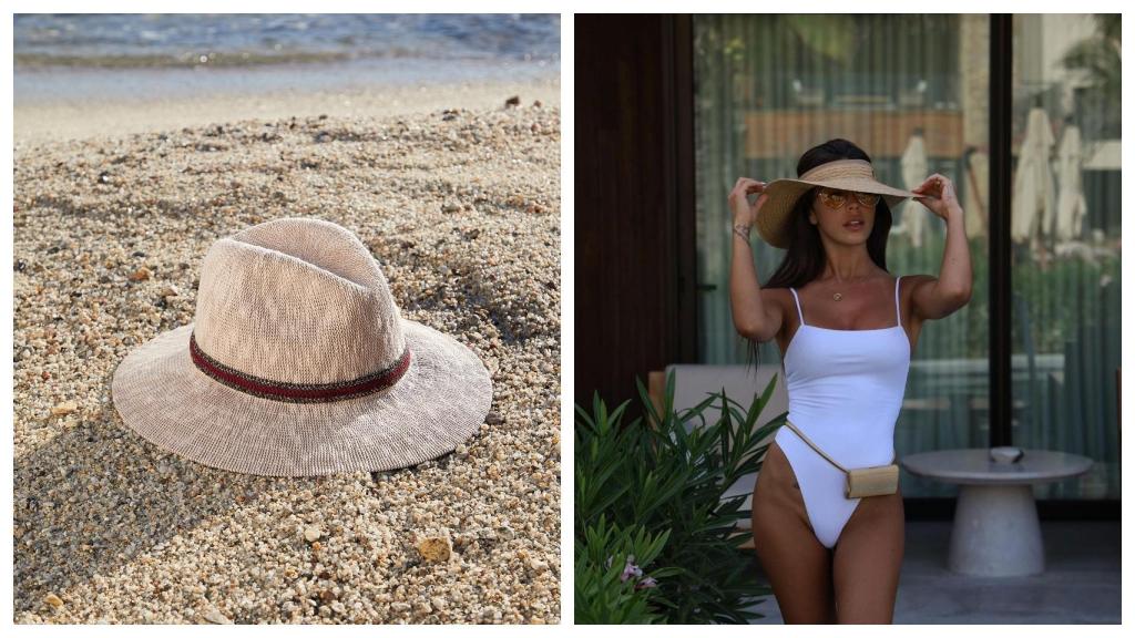 Sombrero de Etam y propuesta de Violeta Mangriñán, en un montaje de JALEOS.