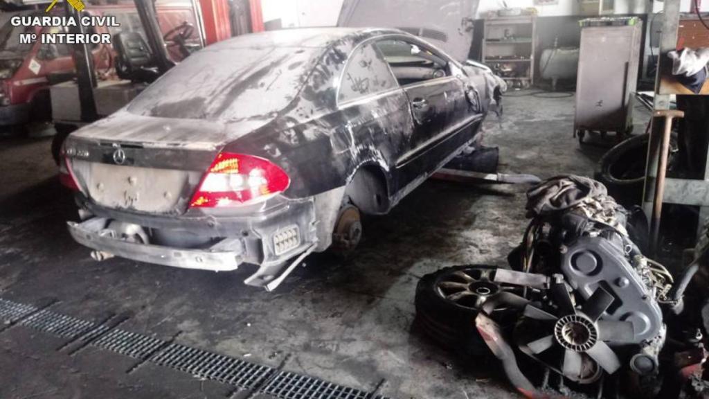 El desguace intervenido en Alicante.