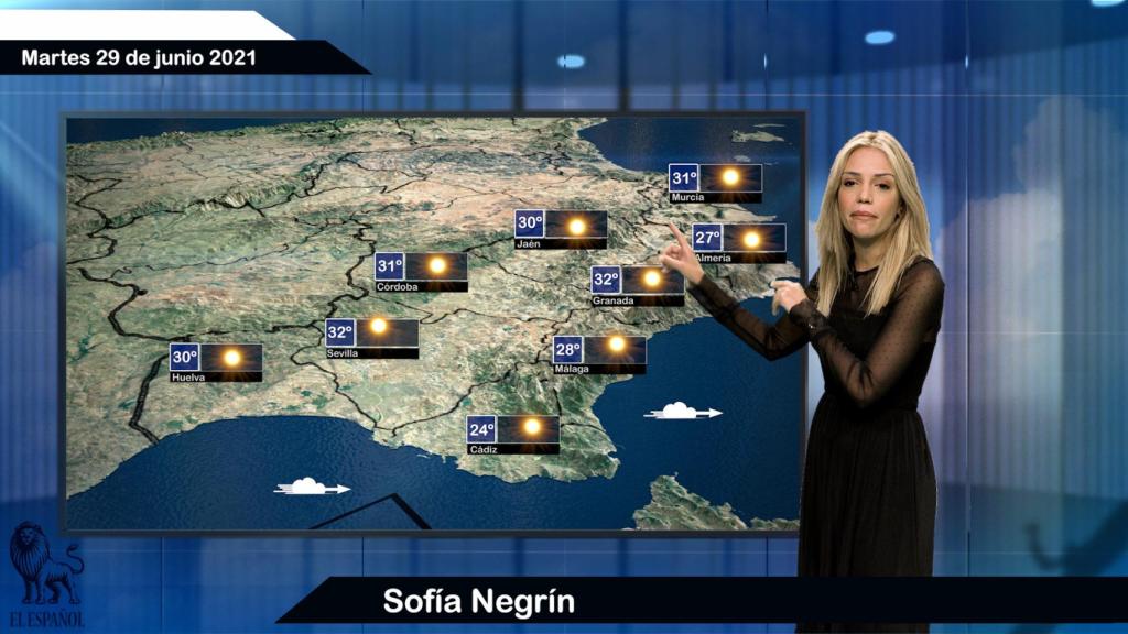 El tiempo para el martes 29 de junio