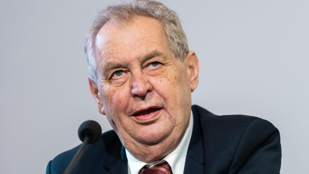 Milos Zeman, presidente de la República Checa.