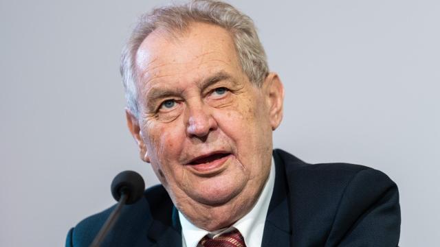 Milos Zeman, presidente de la República Checa.