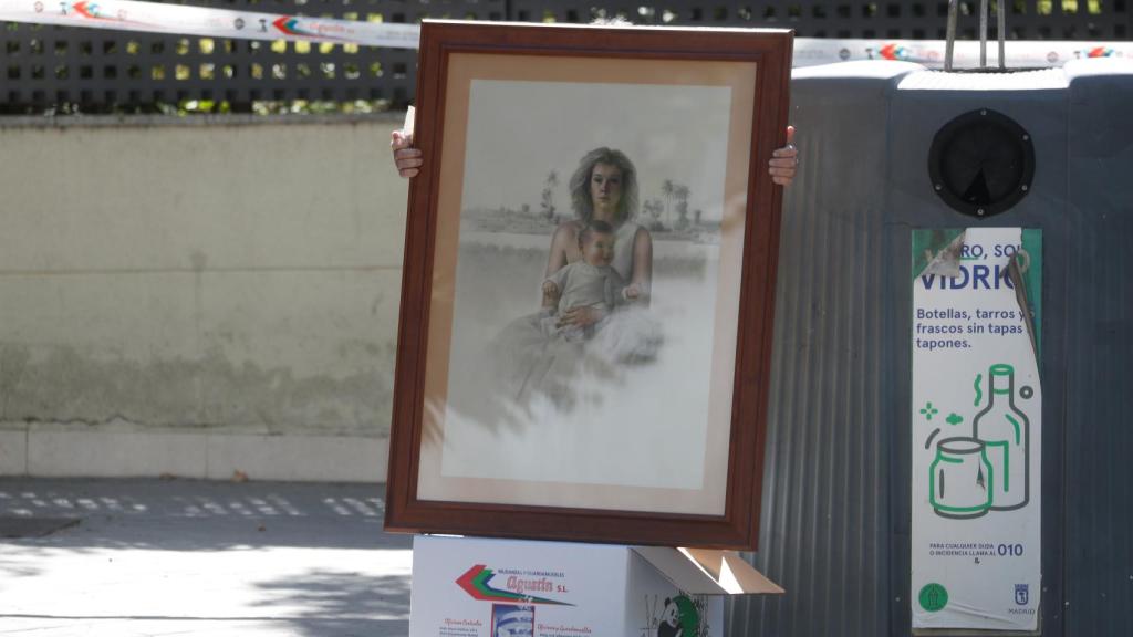 Cuadro de Mila Ximénez con su hija Alba.