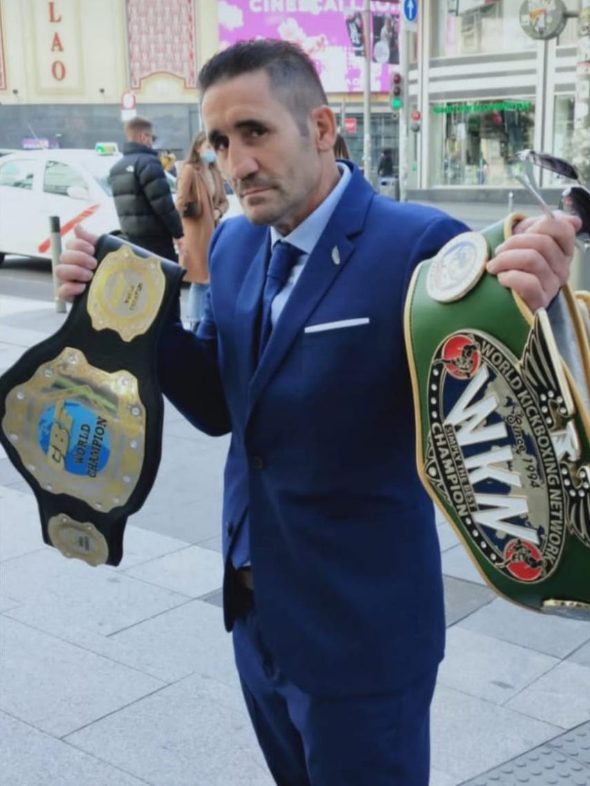 Poli Díaz, en su promoción para el último combate de su carrera.